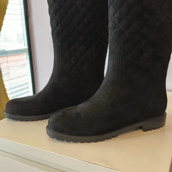 Tommy Hilfiger Black Quilted Winter Boots - Picture 6 of 7